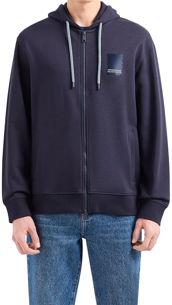 A | X ARMANI EXCHANGE Men's Milano Edition Full Zip Hoodie